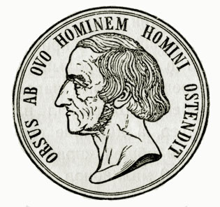 Медаль, выпущенная в честь научных заслуг К. М. Бэра